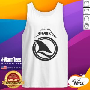 Official San Jose Sharks game day tank top featuring team logo, perfect for fans and game day attire.