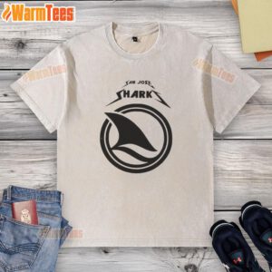 Official San Jose Sharks Game Day favorite washed t-shirt featuring team logo and vibrant colors for fans.