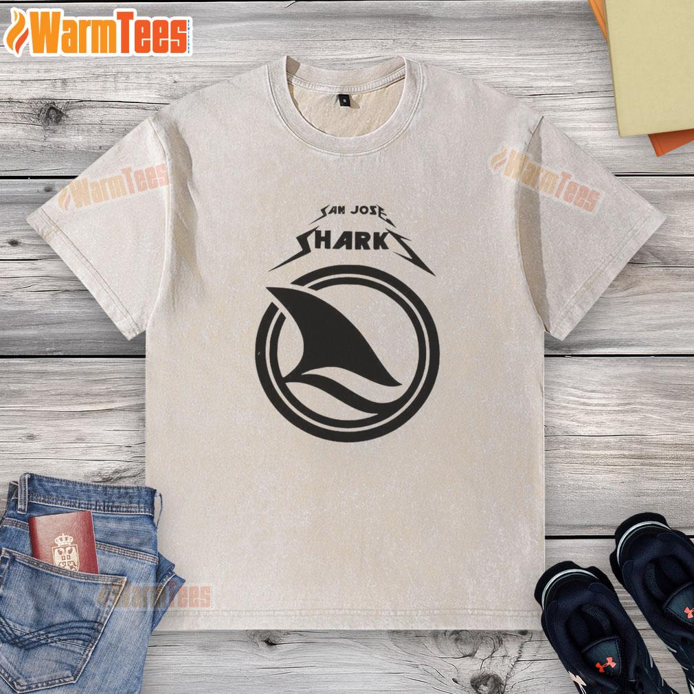 Official San Jose Sharks Game Day favorite washed t-shirt featuring team logo and vibrant colors for fans.