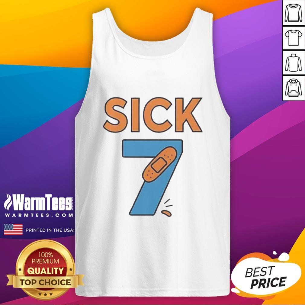 Official Sick Seven meme tank top featuring vibrant graphics and trendy design for casual wear.