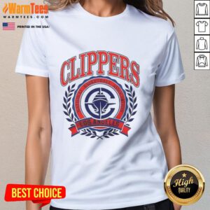 Vintage ladies tee featuring the original Los Angeles Clippers NBA logo, perfect for sports fans and collectors.