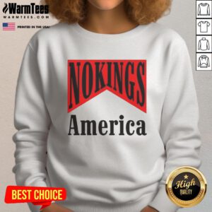 Original No Kings America Medicine packaging design on a sarcastic sweatshirt, perfect for casual wear.