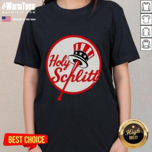 Premium Cam Schlittler Holy Schlitt New York Yankees logo parody ladies tee showcasing a fun and stylish design.