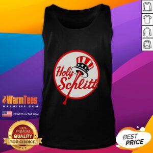 Premium Cam Schlittler Holy Schlitt New York Yankees logo parody tank top featuring a unique and stylish design.