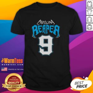 Premium Carolina Reaper 9 T-Shirt featuring vibrant design and comfortable fit, perfect for spice lovers and casual wear.
