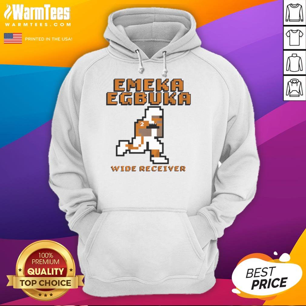 Premium Emeka Egbuka Ohio State Buckeyes wide receiver pixel hoodie in vibrant colors, perfect for fans and athletes.