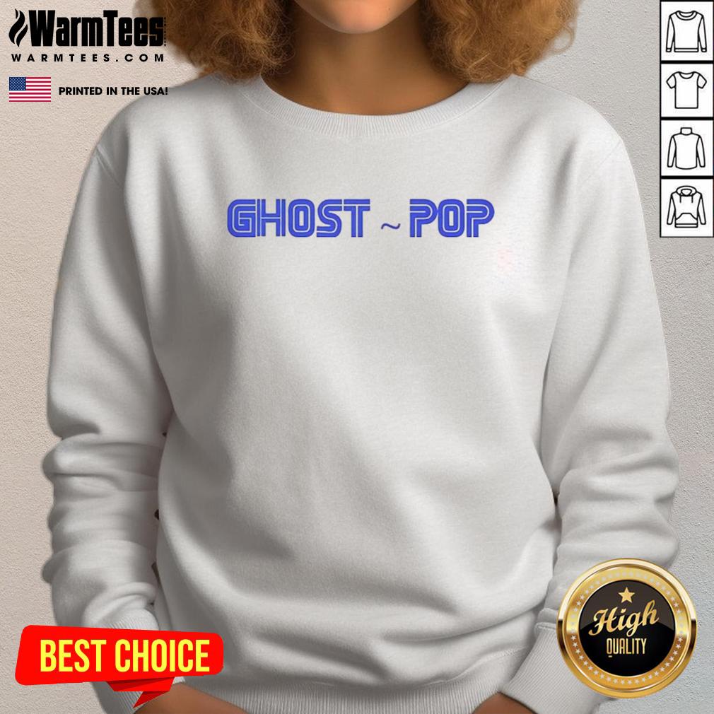 Premium Ghost Pop Logo Sweatshirt featuring a stylish design with a vibrant logo, perfect for casual wear.