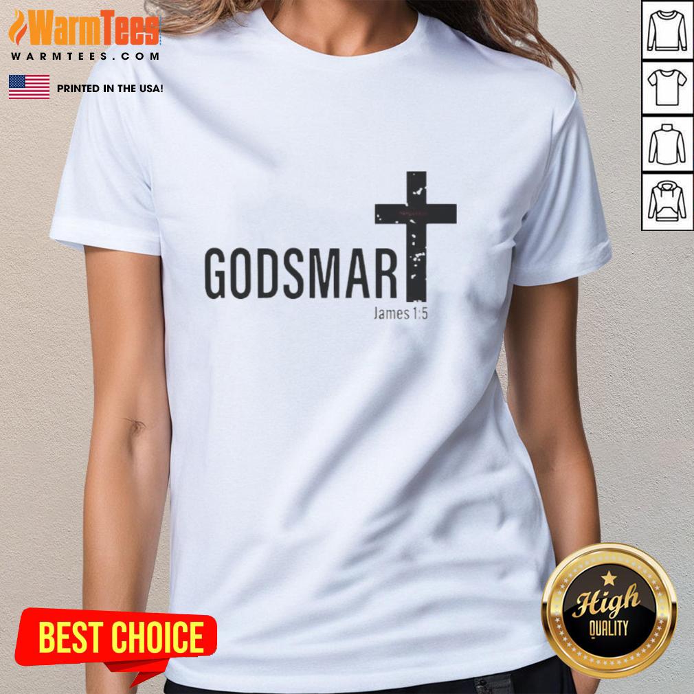 Premium Godsmart James 1-5 Cross Ladies Tee featuring a stylish design perfect for casual wear and everyday comfort.