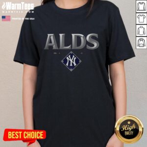 Premium New York Yankees Ladies Tee for 2025 American League Division Series, featuring stylish design and team colors.