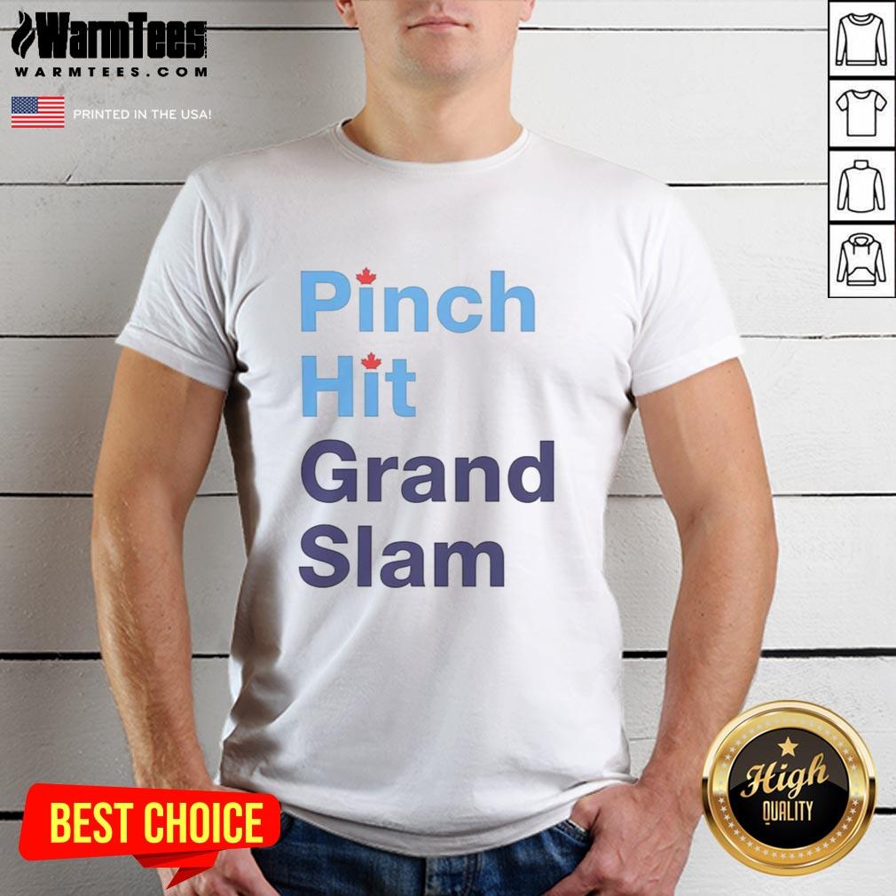 Premium Pinch Hit Grand Slam Baseball Lover T-Shirt featuring a stylish design perfect for baseball fans and players.