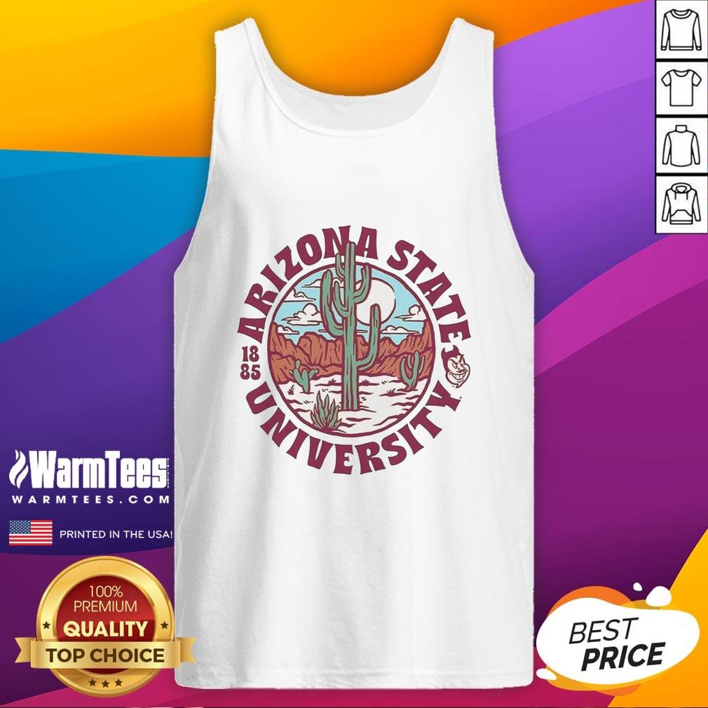 Alt Text: Arizona State Sun Devils Football tank top featuring the ASU logo, celebrating Arizona State University since 1885.