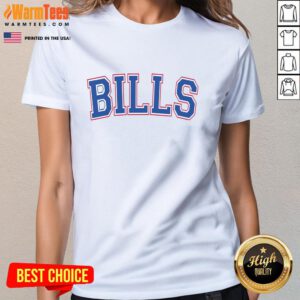 Top Bills Football Team Varsity Ladies Tee in vibrant colors, showcasing team spirit and style for female fans.