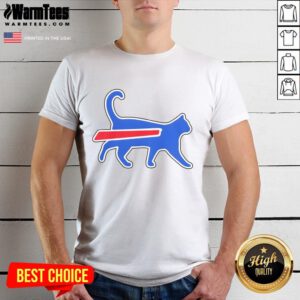 Funny football team meme T-shirt featuring Top Cat Bills, perfect for sports fans and meme lovers.