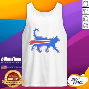 Funny football team meme tank top featuring Top Cat Bills design, perfect for sports fans and meme lovers.