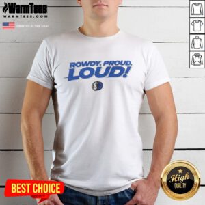 Top Dallas Mavericks Rowdy Proud Loud 2025 T-Shirt featuring bold team colors and graphics for passionate fans.