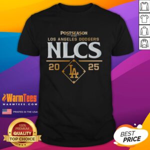 Top Postseason Los Angeles Dodgers NLCS 2025 T-Shirt featuring team colors and logo, perfect for fans celebrating the playoffs.