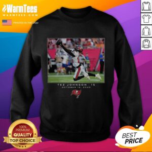 Top Tez Johnson Tampa Bay Buccaneers NFL Week 6 2025 sweatshirt featuring team colors and bold logo design.