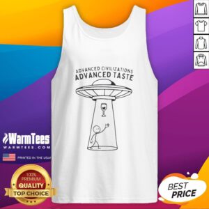 Top featuring UFO and alien wine abduction design, perfect for fans of advanced civilizations and unique fashion statements.