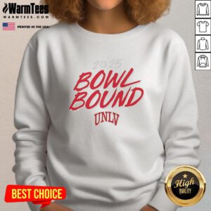 Alt Text: UNLV Rebels Football 2025 Bowl Bound Sweatshirt, featuring team colors and logo, perfect for fans and supporters.