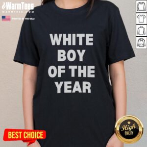 Top White Boy of the Year 2025 Ladies Tee featuring stylish design and comfortable fit for trendy women.