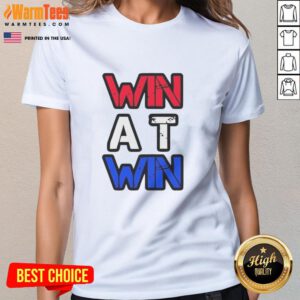 Top Win at Win Ladies Tee - stylish women's t-shirt featuring vibrant design, perfect for casual outings or sports.