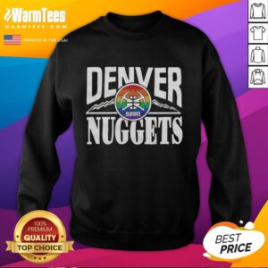 Alt Text: Awesome Denver Nuggets City Edition 2025 Sweatshirt showcasing team colors and logo, perfect for fans.