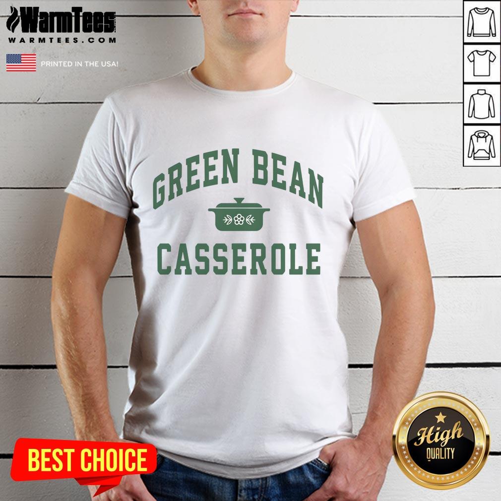 Awesome Green Bean Casserole Thanksgiving Cooking T-Shirt featuring a festive design perfect for holiday celebrations.