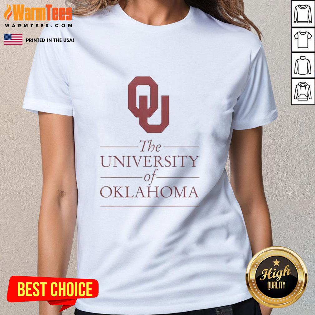 Awesome The University of Oklahoma Ladies Tee - stylish and comfortable women's t-shirt featuring OU logo.