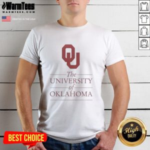 Awesome The University of Oklahoma T-Shirt featuring the school's logo and vibrant colors, perfect for fans and students.