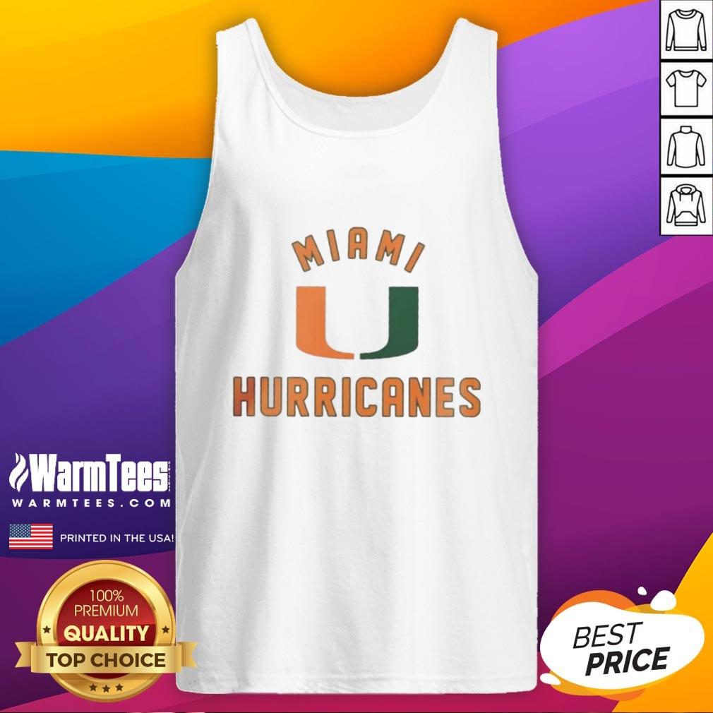 Good Miami Hurricanes tank top featuring vibrant team colors and logo, perfect for game day and casual wear.