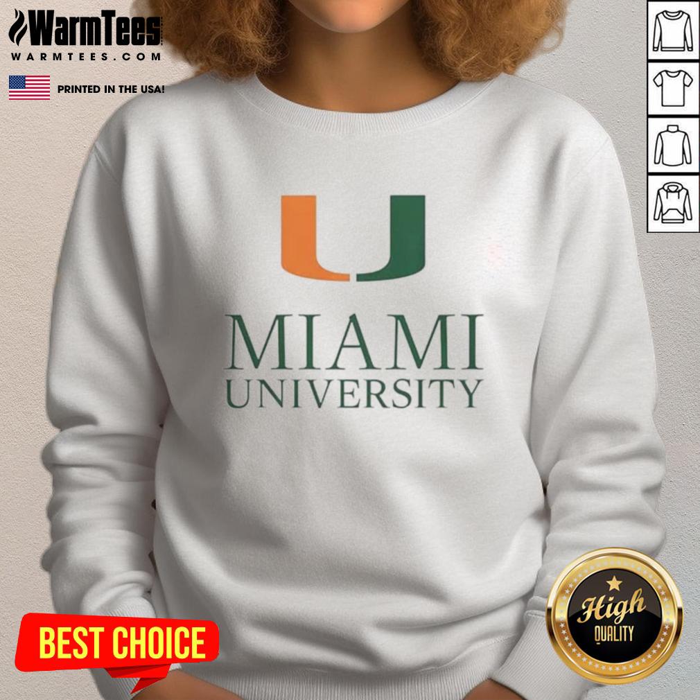 Alt Text: Good Miami University sweatshirt in vibrant colors, perfect for showing school spirit and staying cozy.