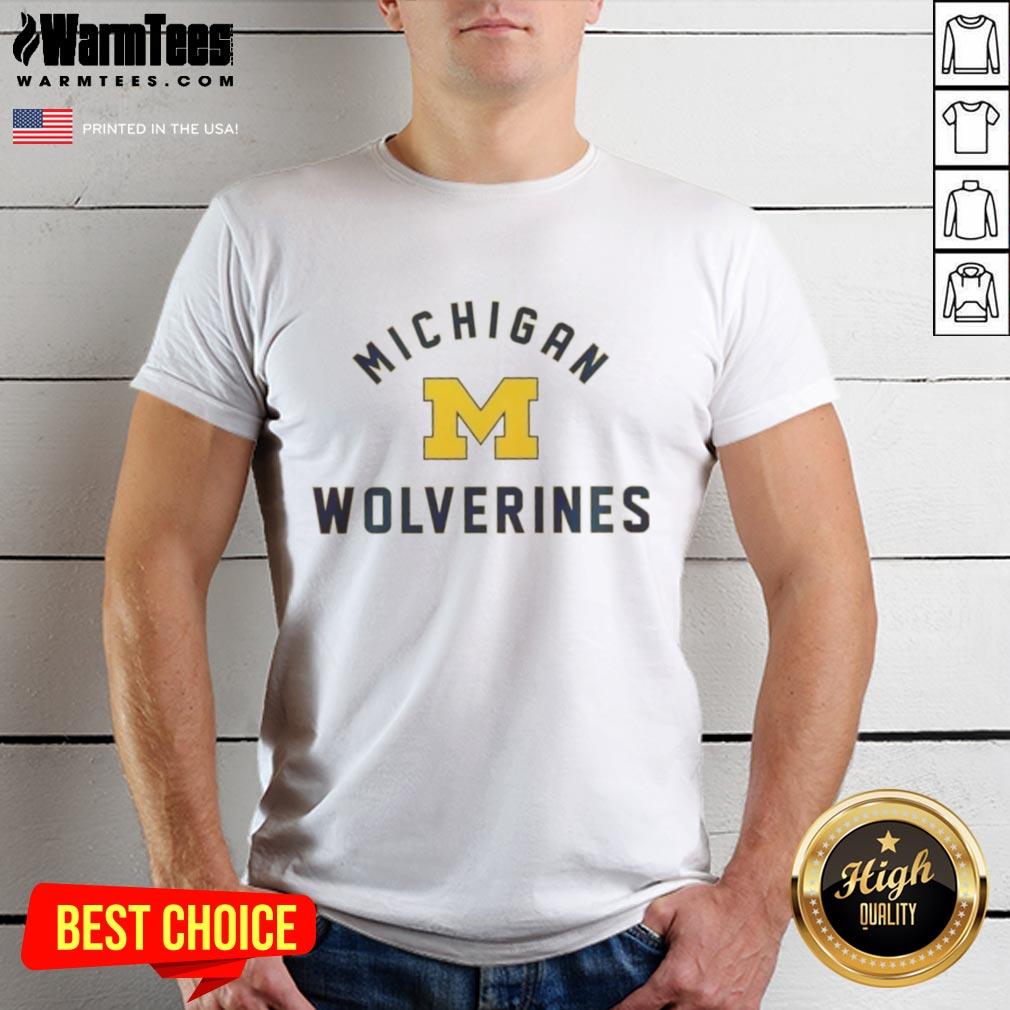 Stylish Good Michigan Wolverines T-Shirt featuring the iconic team logo in blue and maize colors, perfect for fans.