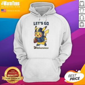 Good Michigan Wolverines X Pikachu Let's Go Hoodie featuring vibrant graphics and a cozy design for fans and gamers.