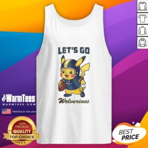 Good Michigan Wolverines X Pikachu Let's Go tank top featuring vibrant graphics and a sporty design for fans.