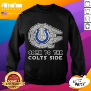 Happy Star Wars Come to the Indianapolis Colts Side Sweatshirt featuring vibrant designs for fans of both franchises.