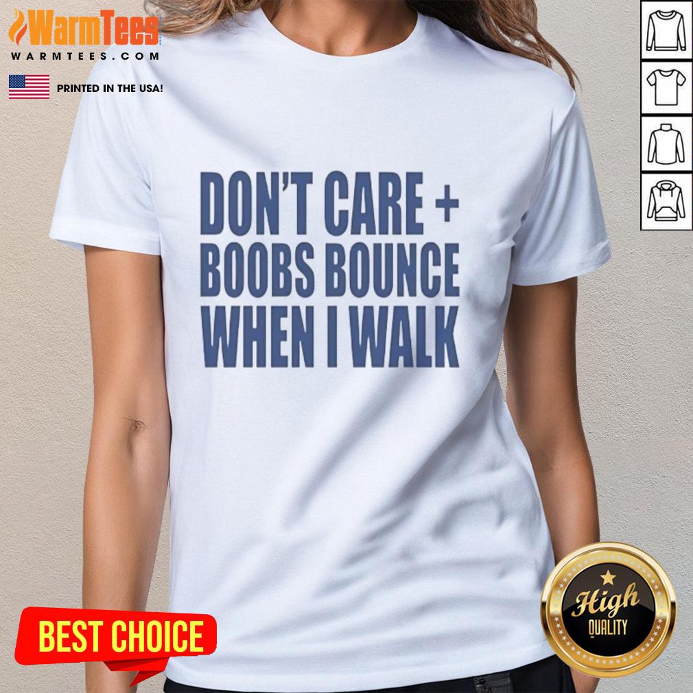 Stylish 'Nice Don't Care' ladies tee featuring a fun graphic, perfect for showcasing confidence and casual comfort.