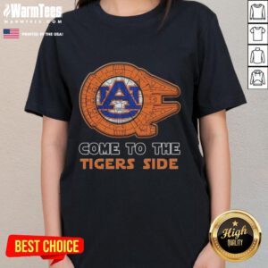 Stylish Auburn Tigers ladies tee featuring a Nice Star Wars design, perfect for fans and game day wear.