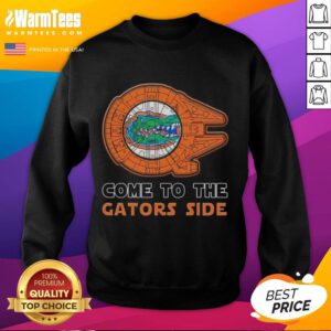 Nice Star Wars Come To The Florida Gators Side Sweatshirt featuring iconic designs for fans of both franchises.