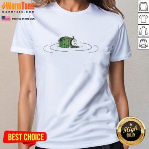 Alt Text: Nice Thomas and Friends Percy's Plunge Ladies Tee featuring vibrant colors and playful design for fans.