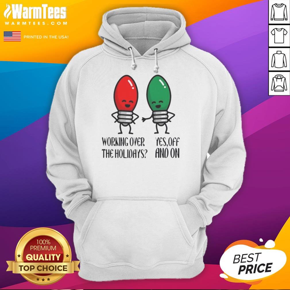 Funny Christmas joke hoodie perfect for holiday gatherings and festive work celebrations during the holidays.