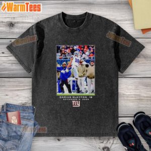 Premium Darius Slayton New York Giants NFL Flash Features Week 10 washed t-shirt showcasing team pride and style.