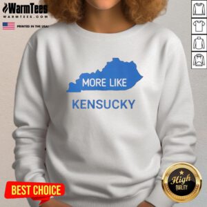 Premium More Like Kentucky Map 2025 Sweatshirt featuring a stylish graphic of Kentucky's map design.