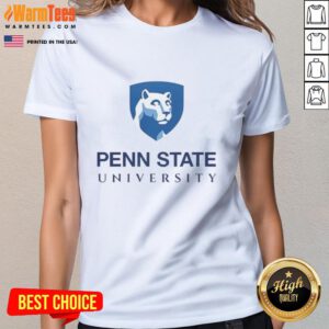 Alt Text: Premium Penn State University Nittany Lions ladies tee in blue with logo, perfect for game day or casual wear.