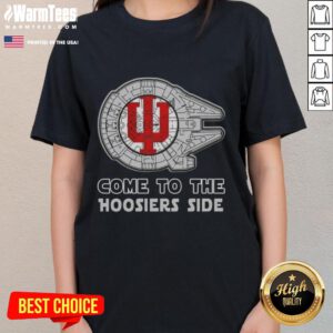Womens Indiana Hoosiers tee featuring top Star Wars designs, perfect for fans and game day attire.