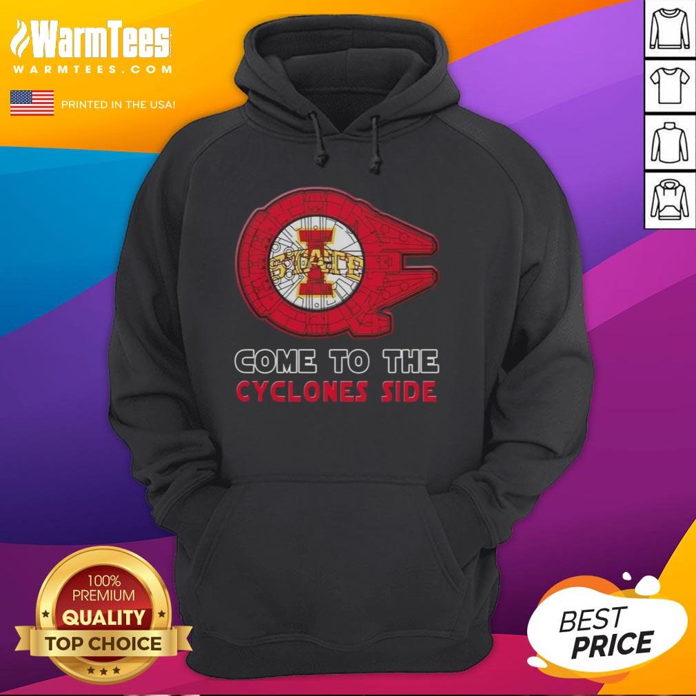 Alt Text: Iowa State Cyclones hoodie featuring Star Wars design, perfect for fans and stylish outerwear enthusiasts.