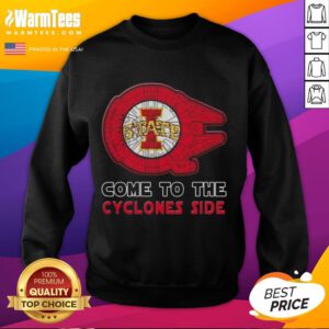 Alt Text: Top Star Wars Come to the Iowa State Cyclones side sweatshirt featuring unique design and vibrant colors.