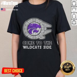 Top Star Wars Kansas State Wildcats side ladies tee featuring iconic designs for fans and stylish comfort.