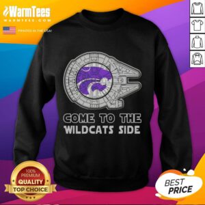Top Star Wars Kansas State Wildcats side sweatshirt featuring iconic designs for fans of K-State and Star Wars.