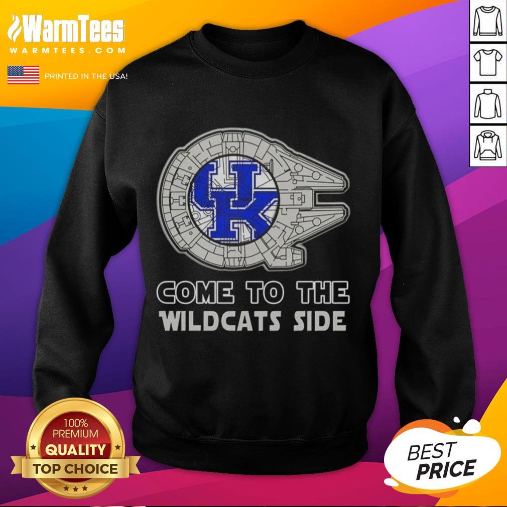 Top Star Wars Come to the Kentucky Wildcats Side Sweatshirt featuring unique design and team colors, perfect for fans.