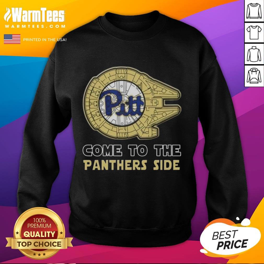 Stylish Pittsburgh Panthers Side Sweatshirt featuring Top Star Wars designs, perfect for fans and game day attire.